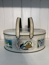 Vintage Sewing Tin Full Of BUTTONS & Misc Sewing Items picture