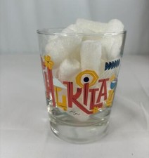 The Hukilau Mai Tai Glass by Lucky Fish Moai Mug  Flowers Palm Tree Coconut picture