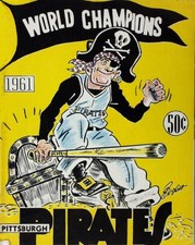 1961 PITTSBURGH PIRATES YEARBOOK Cover Photo  (209-J) picture