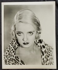 1930s Bette Davis RKO Hollywood 8x10 Studio Photograph picture