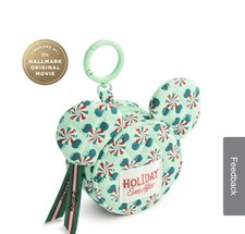 Vera Bradley Disney Hallmark Happily Ever After Mickey Zip Bag Charm In Hand picture