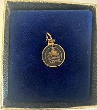 Vintage 1985 Disneyland 30th Anniversary Castle Charm NIB Black Gold Box Tag WDP picture