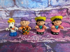 4 Vtg Snoopy Sailor Peanuts Figurine United Feature 1958 1966 PVC Charlie Lucy picture