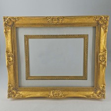 Vintage Gilded gold Ornate Easel or wall hanging photo Picture Frame 5X7 picture