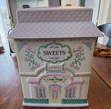 Lenox The Lenox Village Sweets Candy Shoppe Porcelain Square Canister w/ Lid picture