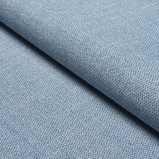 Schumacher Mini Chevron Weave Fabric- Simon Indoor Outdoor / Blue 3.0 yds 84184 picture