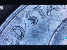 2005 D Kansas Quarter die crack  Error between D an S of the united states picture