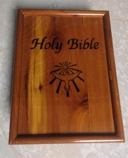 King James Holy Bible with Wooden Box picture
