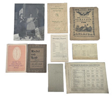 1866 Hagerstown Antique Ephemera Lot Almanac Photo Programs Advertising picture
