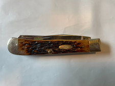 VTG 1986 Case XX USA 6254 SS 2 Blade Trapper Pocket Knife Very Clean picture