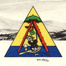 WWII Walt Disney 13th Armored Division Tank Letterhead picture