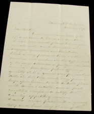 CIVIL WAR LETTER NEW YEARS 1863 MEETING THE PRESIDENT, CABINET AND THE GENERALS picture