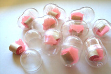 Vtg Gumball Charm Cracker Jack 60's HK LOT NOS PINK PK Toilet Paper Holders picture