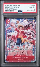 2024 ONE PIECE JAPANESE PROMOS ONE PIECE DAY #006 MONKEY D. LUFFY PSA 10 picture