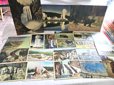 22 Vintage YELLOWSTONE Unused Postcards Jack Ellis Haynes c1930's  & Booklet picture