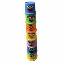 Vintage 1999 TYC Sesame Street Stacking Cups Nesting Set of 7 picture