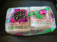 Vintage MARDI GRAS Paper Napkins Holiday Pattern 1983 NOS New Old Stock picture