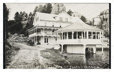 Sylvan Lake South Dakota Hotel Standard Postcard COPY RPPC picture