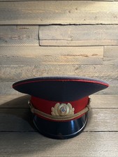 Vin OLD Soviet Military Officer Visor Police MVD Cap Hat Sz 58 USSR ORIGINAL EUC picture