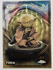 2026 Topps Chrome Star Wars Yoda #44 Superfractor One of One 1/1 picture