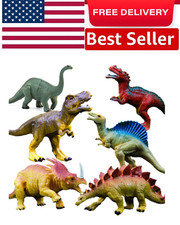 Realistic Dinosaur Figure Toys, 6 Pack 7