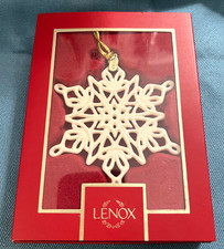 Lenox 2024 Annual Snow Fantasies Pierced Snowflake 4in Ornament New in Open Box picture