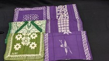 Lot of 6 authentic Indonesian batik textiles made for Indonesian N.Y. 1970-80's picture