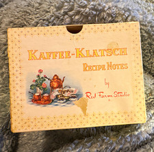 Vintage Red Farm Studio Kaffee-Klatsch Recipe Notes Boxed Set Paper picture
