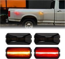 LED Dually Bed Fender Side Marker Lights for 1984-1996 Ford F250 F350 Dual Rear picture