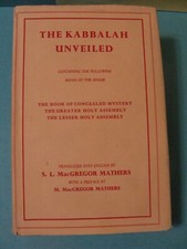 1968 The Kabbalah Unveiled S. L. Macgregor Mathers Books Of The Zohar In English picture