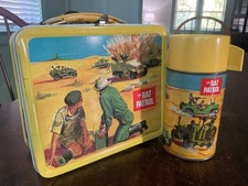 VINTAGE THE RAT PATROL LUNCHBOX AND THERMOS picture