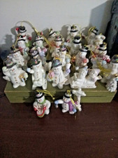 Lenox Annual Snowman Ornaments (22) 1998-2016, 2018-2020 Missing 2017 picture