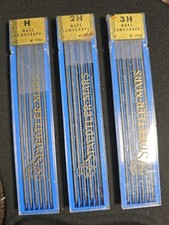 Lot 3 Vtg Staedtler-Mars Lumograph Drawing Lead No. 1904 H 2H 3H Unopened  picture