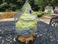 Vtg SIERRA VISTA COCKATOO, COOKIE JAR McCoy Shawnee Haeger American Bisque Hull picture