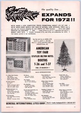 1972 Jewel Lite Vintage Christmas Ad Midget Light Sets Strings Artificial Trees picture