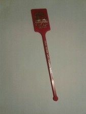 Bovarian Steak House Dallas TX Swizzle Stick Drink Stirrer 7724 N Central Red picture