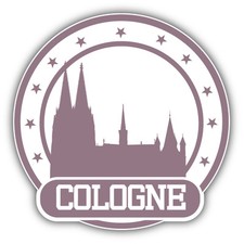 Cologne City Germany Travel Stamp Car Bumper Sticker Decal 5