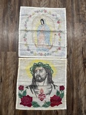 Lot of 2 Vintage 1988 & 1996 Chicano Pano Arte Prison Handkerchief Signed Ibarra picture