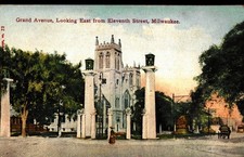 Grand Avenue, Looking East From 11th St, Milwaukee, Vintage Postcard picture