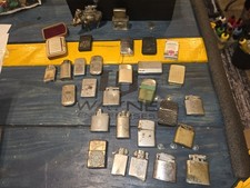 Vintage Zippo Collectible Lighters Lot - Assorted Metal Pocket Lighters picture