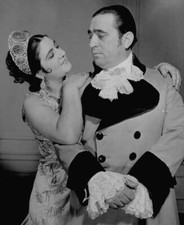 Opera singers Maria Caniglia and Galliano Masini wearing costu- 1940s Old Photo picture