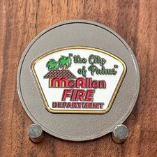 McAllen Fire Dept Texas A&M Education Center Palm Tree Challenge Coin  1#41 picture