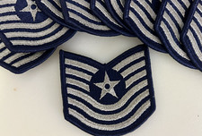 2-Vintage-Air Force USAF  - Master Sgt. -Obsolete-Rank Insignia-Sew On Small 3