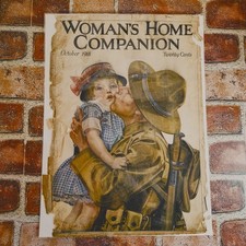 1918 WWI Soldier  Original Vtg PRINT AD picture