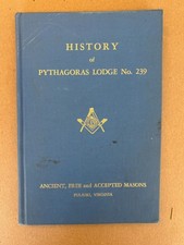 M3  Vintage 1965 History of PULASKI VA Masonic Mason Pythagoras Lodge No 239 picture
