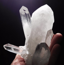 wOw Big Semi Translucent AAA QUARTZ Crystal CLUSTER with Stand Brazil 742gr picture