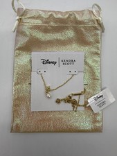 Disney Kendra Scott Princess Crown Necklace Cultured Freshwater Pearl Drop NWT picture