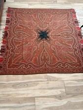 ANTIQUE VICTORIAN PAISLEY SHAWL 68x68 Almost Perfect Condition  picture
