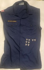 Vintage 1980's Cub Scouts Boy Scouts (BSA) Uniform Shirt Youth 14-16 LG picture