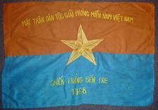 Tet Offensive - 1968 Flag - BEN TRE - Destroyed City - VC - Vietnam War - F.129 picture